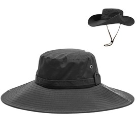 Soxbang Fishing Hat, UV Protection, UV Protection, Wide Brim, Chin Strap, Folding, Sun Hat, Sweat Absorbent, Quick Drying, Hat, Gardening, Farming, Outdoors, Women's, Men's, 4.7 inches (12 cm) Wide