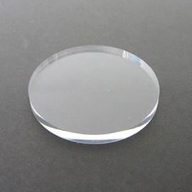 Acrylic Disc, Diameter 2.8 x 0.1 inches (70 x 3 mm), Clear | Resin/Plastic Acrylic Plate