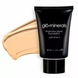 glominerals gloProtective Liquid Foundation Satin II GOLDEN FAIR 1.4 oz 40ml (2)