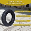 2 Pack 3.00-10 Dirt Bike Tire 3.0-10 Tubeless Tire