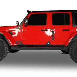 u-Box Wrangler Body Armor Cladding Compatible with 2018-2026 Jeep Wrangler JL Unlimited 4-Door Black