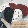 Piowio 100 Pcs 5 inch 8 Holes Sanding Discs 120