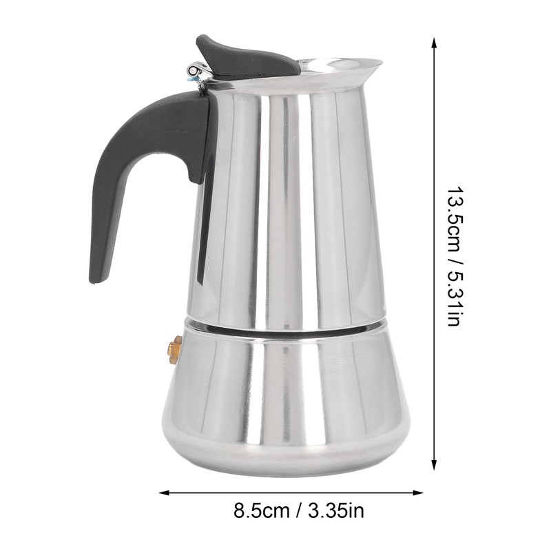 Stovetop Coffee Maker Pot Drip Type Large Capacity Stainless Steel