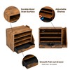 Wooden Desk Organizer with Drawers, Office Paper Mail and Organizer