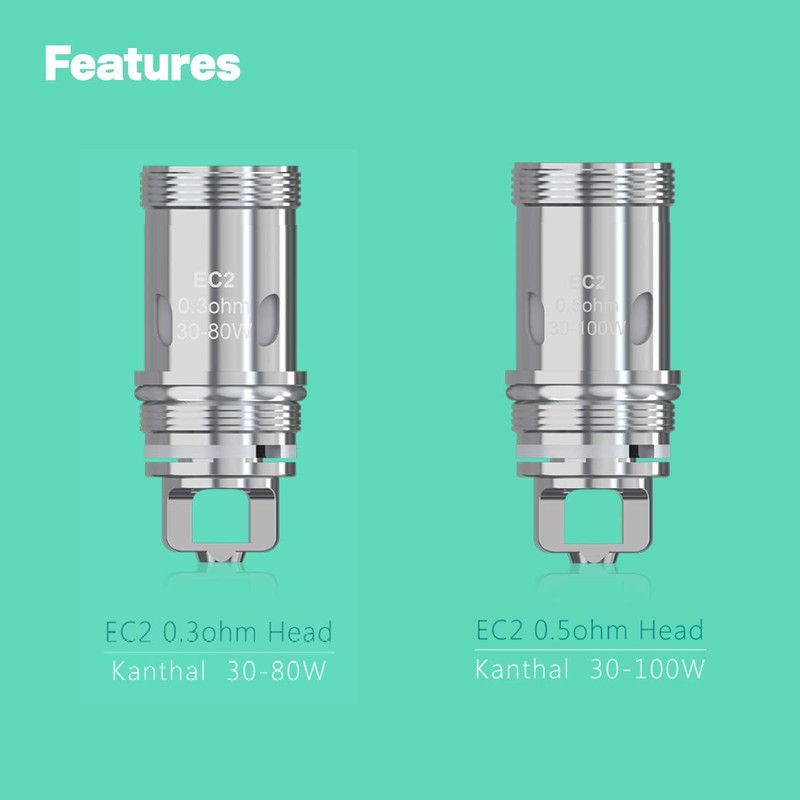 [Genuine] Eleaf EC 2 Coil Head Set of 5 Eleaf