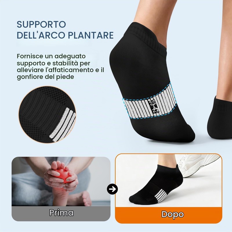 Libella Calzini Corti Uomo Donna 10 Paia Calze Corte Cotone
