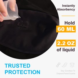 IRISMORII Washable Mens Leakproof Incontinence Underwear Bladder Leak Protection Instant Absorbency 60 ML Boxer Briefs (Gray 4X)