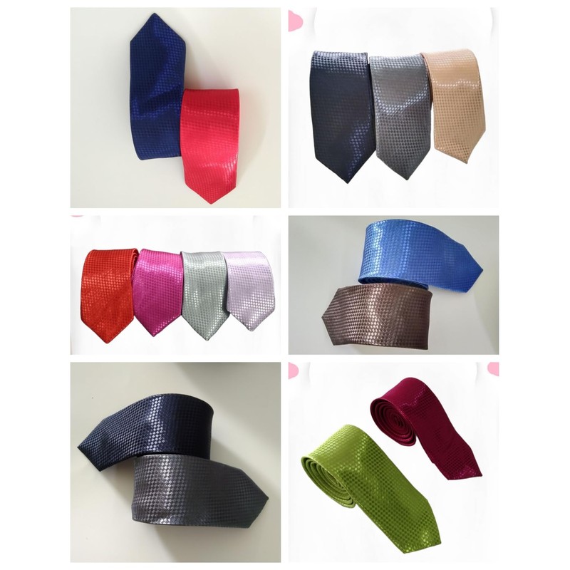 Men's Tie, Classic Plain Men's Tie, Slim Tie with Multiple
