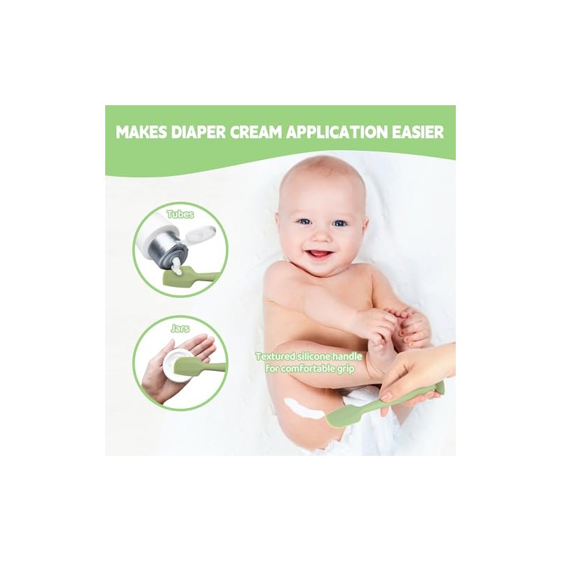 Butt Spatula Baby Diaper Cream spatula 3 Pcs with 3