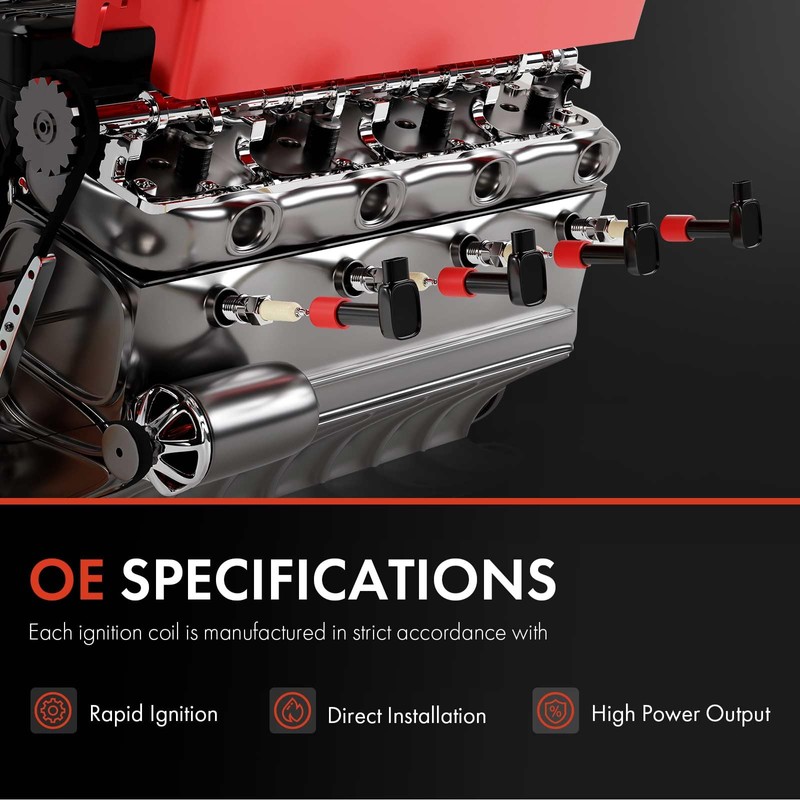 A-Premium Paquete de bobinas de encendido compatible con Mitsubishi Lancer
