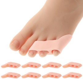 8 Pcs Pinky Toe Separator Bunion Corrector Toe Spacers Little Toe Protectors Pain Relief Cushions Soft Bunion Pads for Men Women Overlapping Toe Curled Pinky Toes Preventing Rubbing Relieve Pressure