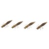 NIKKO Zaza hellgrammite Artificial Fishing baits, Green Pumpkin, 3 inch