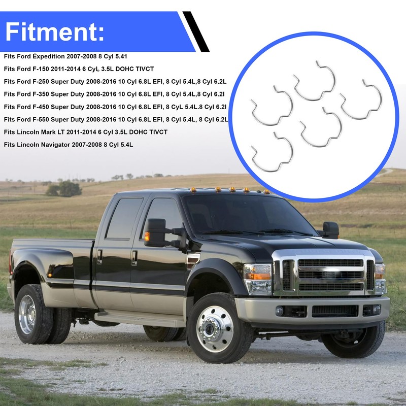 Engine Coolant Hose Clip 800-807 Compatible with Select Ford/Lincoln Models,