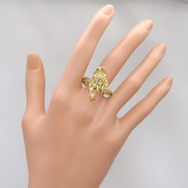 ABJFJE Dragon Crysrtal Ring Anniversary Eternity Band Rhinestone Ring Crystal Wedding Cocktail Rings Fashion Luxury Jewelry for Women Gold Plated (5)