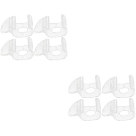 DECHOUS 8pcs Transparent Roller Shades Pull Down Handles Easy to Use Cordless Blind Grips Lightweight Drapery Clips for Window Blinds and Portable Curtain Accessories