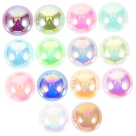 TEHAUX Professional Nail Adornment 200pcs Resin Domes Imitation Half Pearls Flatback for Home Decor