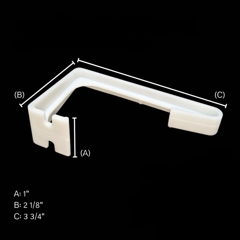 4pcs RV Curtains Holders, Plastic Camper Curtain Track Clips with