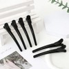 24 Pcs Alligator Hair Clips for Styling, Black Creaseless Hair
