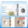 Smart Fingerprint Door Handle, Keyless Entry Biometric Lock with Passcode