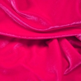 Stretch Velvet Fabric 12 Colors 62" Wide for Sewing Apparel Upholstery Curtain by The Yard (One Yard Watermelon)