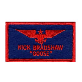 Top Gun movie US Navy Nick Bradshaw Goose Morale IRON ON Patch (NVY)