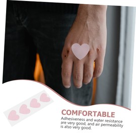 Healeved 150pcs Breathable Hemostatic Stickers Heart-shaped Bandages Scrapes and Wounds Cute Design for Daily Care and Emergency Supplies
