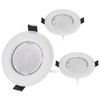 HCFEI Set of 3 Flat LED Recessed Spotlights Ultra Flat