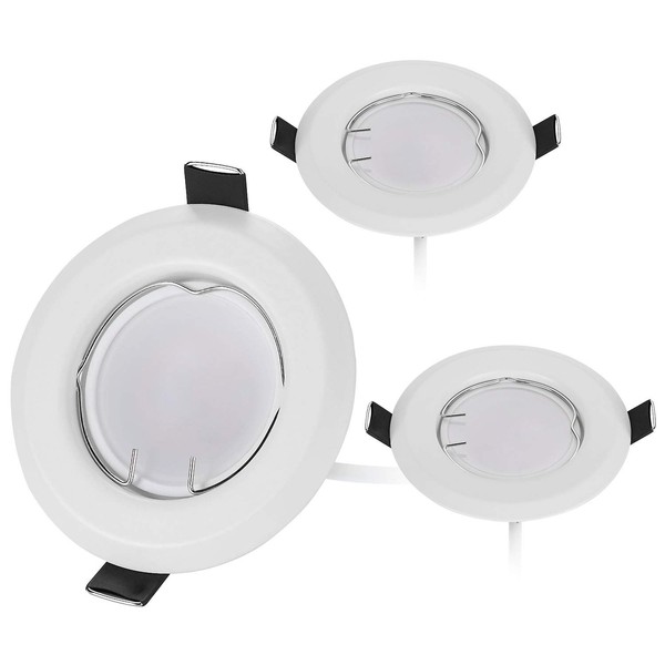 HCFEI Set of 3 Flat LED Recessed Spotlights Ultra Flat