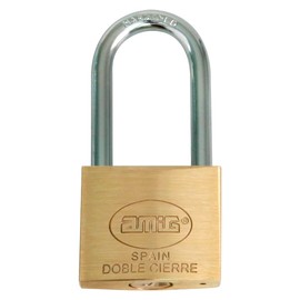 Amig - 23125 long bow lock model 3 | brass and treated steel shackle, width: 35 mm