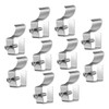 Tofficu 5sets 10pcs Vinyl Siding Hooks Durable Splashproof Clips for