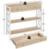 Yaheetech Console Table with Drawer, Narrow Sofa Table with Storage