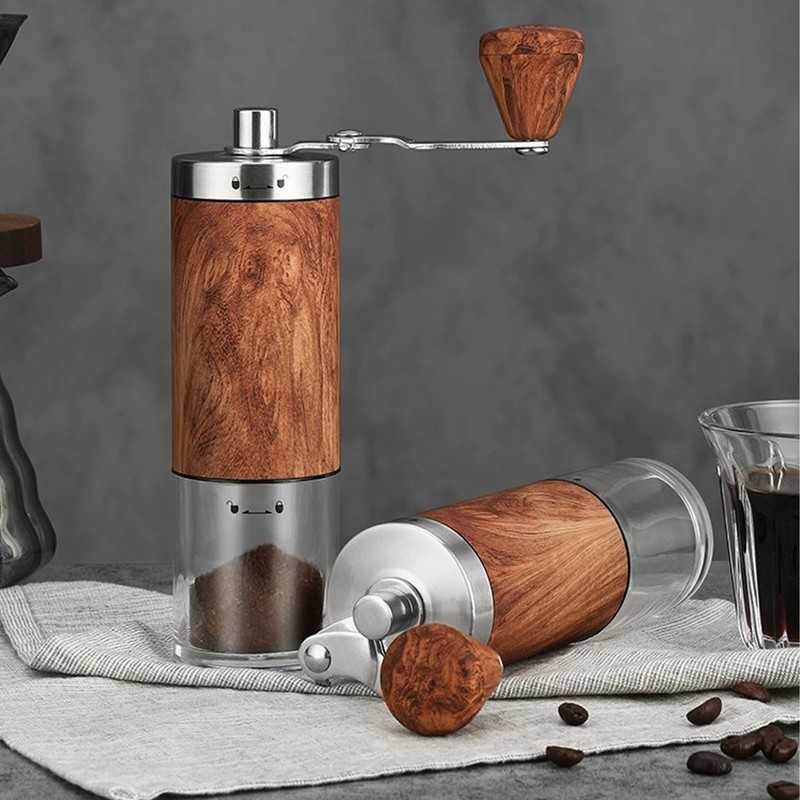 Manual Coffee Grinder Stainless Steel Adjustable Grind Size Detachable Manual