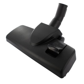 Europart Bodendüse mit 1 Pedal, 32 mm, mit Metall-Sohle und Rädern, hochwertig, Kunststoff, Schwarz