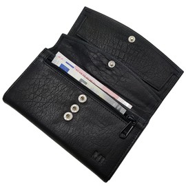 Buffalo leather waiters wallet MJ-Design-Germany in black