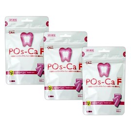 Pos-Ca F Pouch Type, 3.5 oz (100 g) x 3 Bags, Strawberry