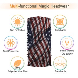 JOEYOUNG Headwear, Bandana, Neck Gaiter Head Wrap Headband Balaclava Magic Scarf