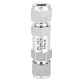 Stainless Steel Check Valve One Way Quick Connect BSPP Female Thread One Way Valve for Water Oil Gas Pipe Connection (304 3/8)