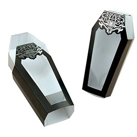 Papier-Süßigkeiten Box Sarg zum selber basteln 4Stk [German Version]