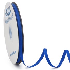 Ribbli Royal Blue Grosgrain Ribbon, 1/4 inches x Continuous 50 Yards,Use for Bows DIY Hair Accessories,Gift Wrapping,Craft and Sewing