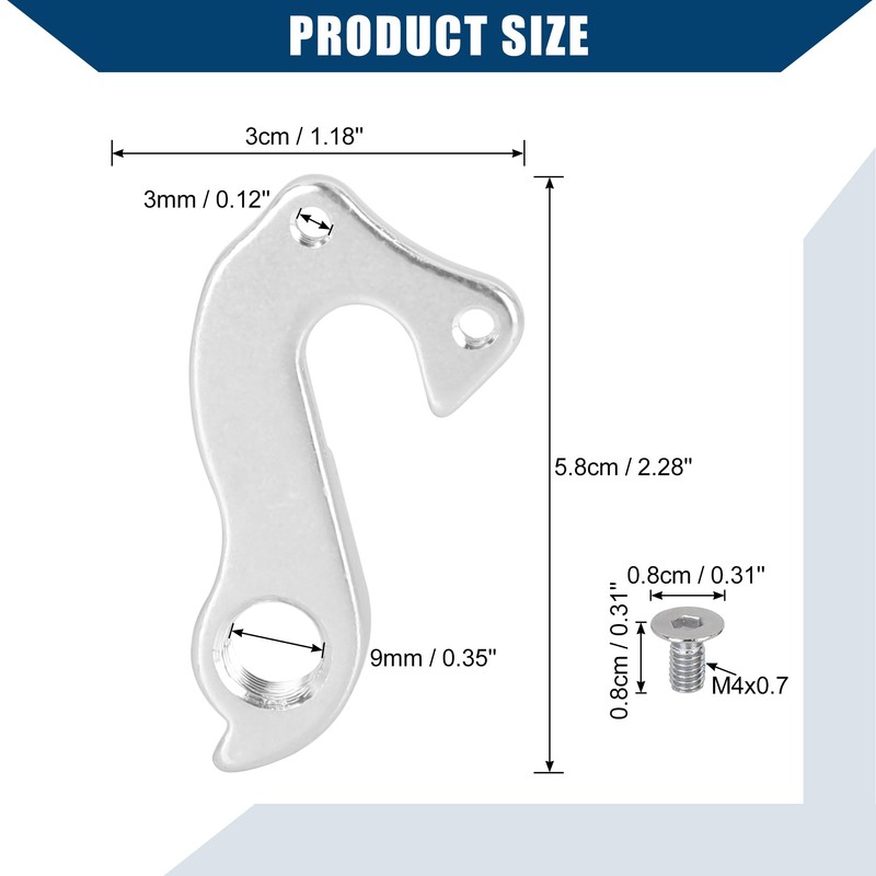 Hihaha Aluminium Alloy Bike Bicycle Tail Hook Rear Derailleur Hanger