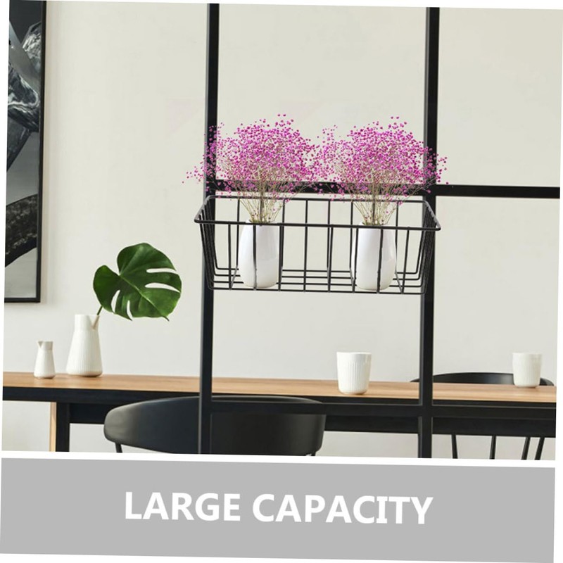 Zerodeko 2Pcs Wall Mount Hanging Wire Baskets for Kitchen Bathroom
