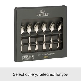 Viners Select 18/0 Stainless Steel Set Of 6 Teaspoons, Silver