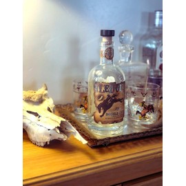 BLACK FOREST DECOR Bronco Buster Double Old Fashioned (Set of 4), Glass, 3" Dia.