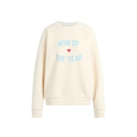 Favorite Daughter Women's Sweatshirt, Gardenia w/Baby Blue Medium Gardenia W/Baby Blue