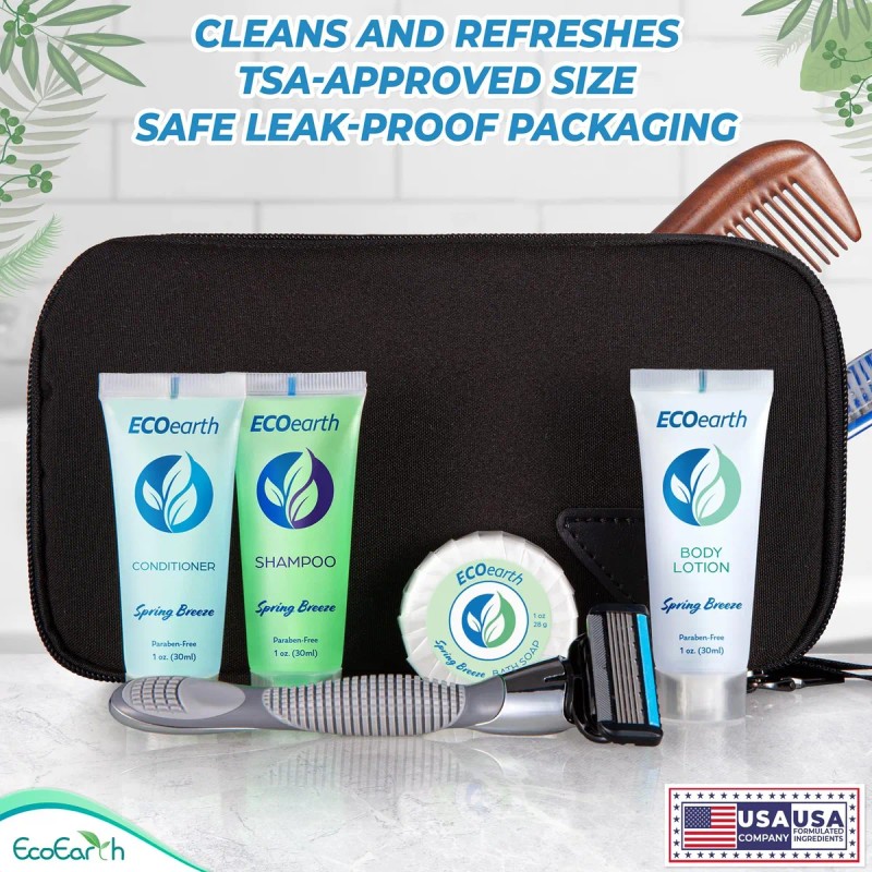 Juego De Champú Y Acondicionador De Viaje Ecoearth (1 Fl