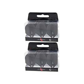 LSTYLE Dart Flights: L1 EZ Fantom Standard - Ultra Durable - For Soft Tip and Steel Tip Darts - Clear - Pack of 2