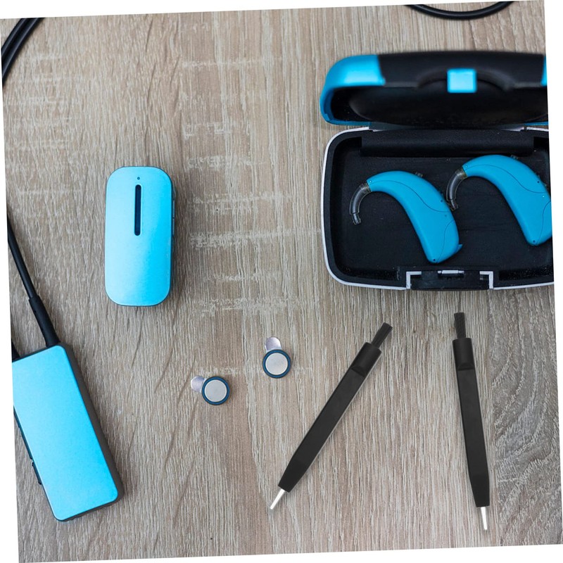 Beavorty Hearing Aid Cleaning Brush Kit 5pcs U-Shaped Hook Nylon