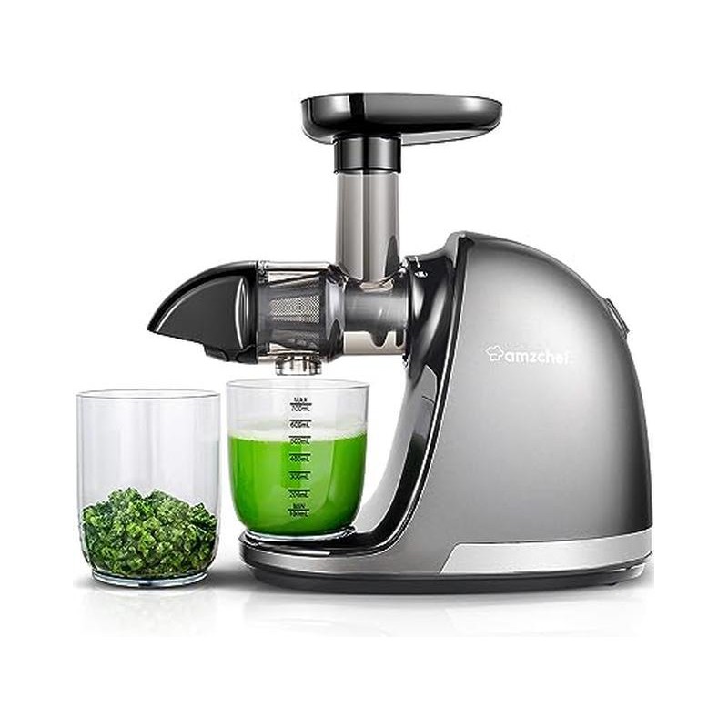 AMZCHEF ZM1501 Masticating Juicer with Quiet Motor, Cold press Juicer