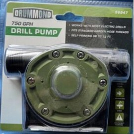 drummond Heavy Duty Self-Priming Drill Powered Water Pump Home Garden Tools (USA SELLER)