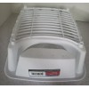 Essentials White Plastic Dish Drainer - 11.25'' x 13.75'' x